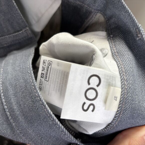 COS Column Straight Leg Jeans Raw Grey - Picture 5 of 8
